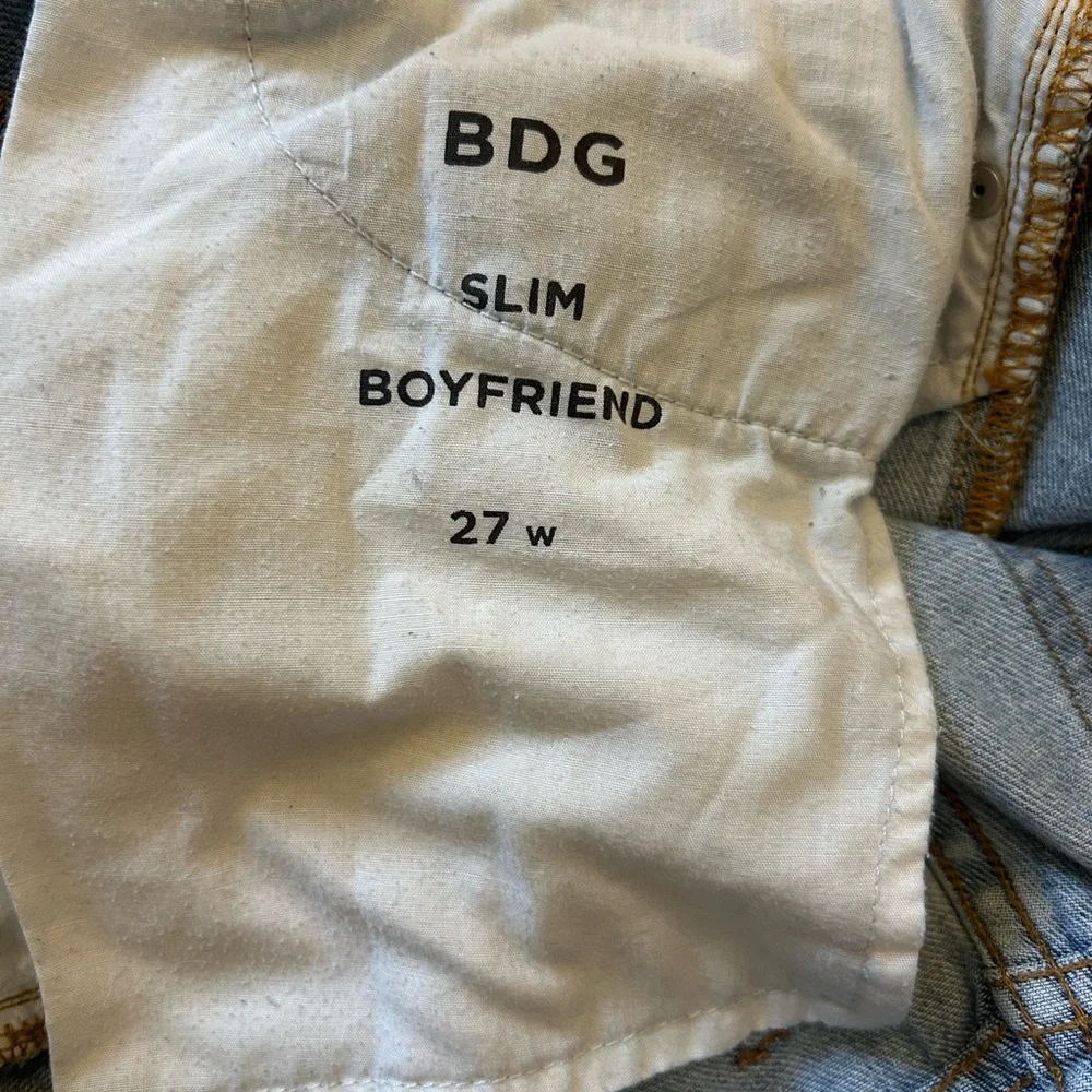 BDG Blue Boyfriend Distressed Jeans - Picture 4 of 4